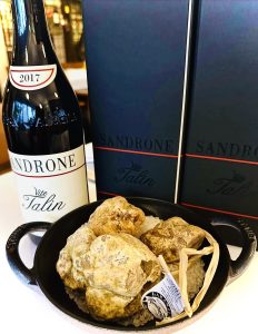 白トリュフとワイン